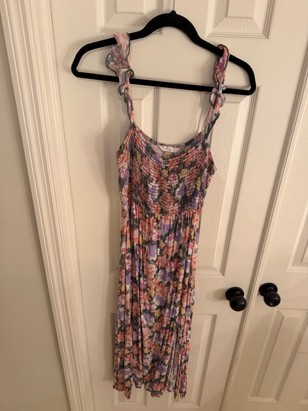 Lush Floral Pink Purple Sundress